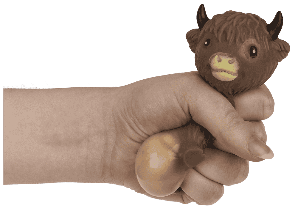 Squeeze Highland Cow, 8 cm,