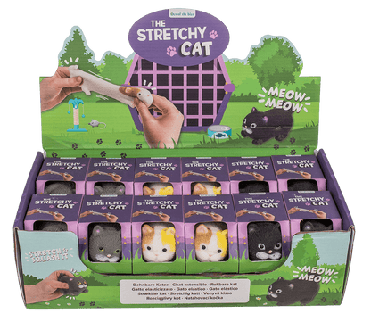Stretch Cat, 9 cm, 3 ass.,