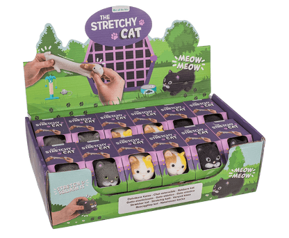 Stretch Cat, 9 cm, 3 ass.,