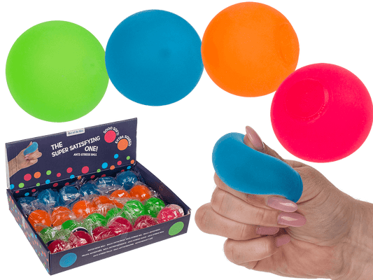 Mini ultra soft anti stress ball, Neon,