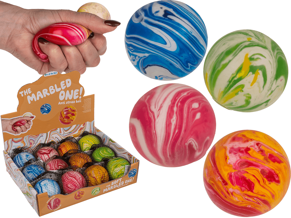 Anti stress ball, Marble, approx. 6 cm,