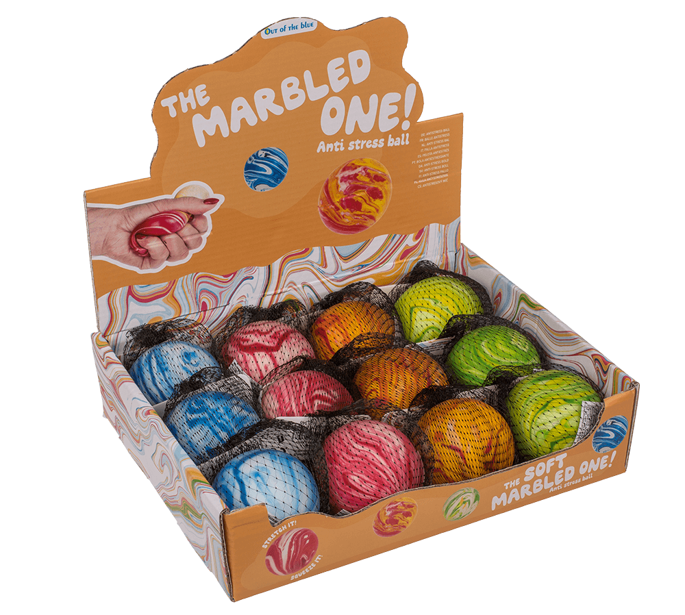 Anti stress ball, Marble, approx. 6 cm,