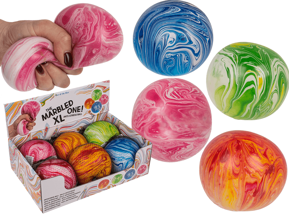 XL Anti stress ball, Marble, approx. 10 cm,