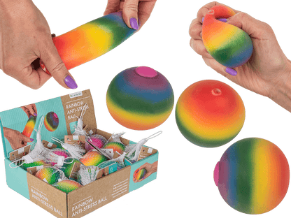 Squeeze anti stress ball, Rainbow,
