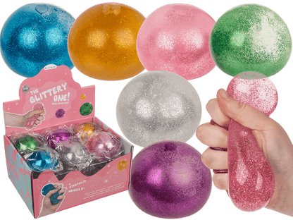 Squeeze glitter water ball,