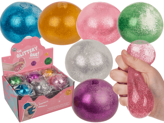 Squeeze glitter water ball,