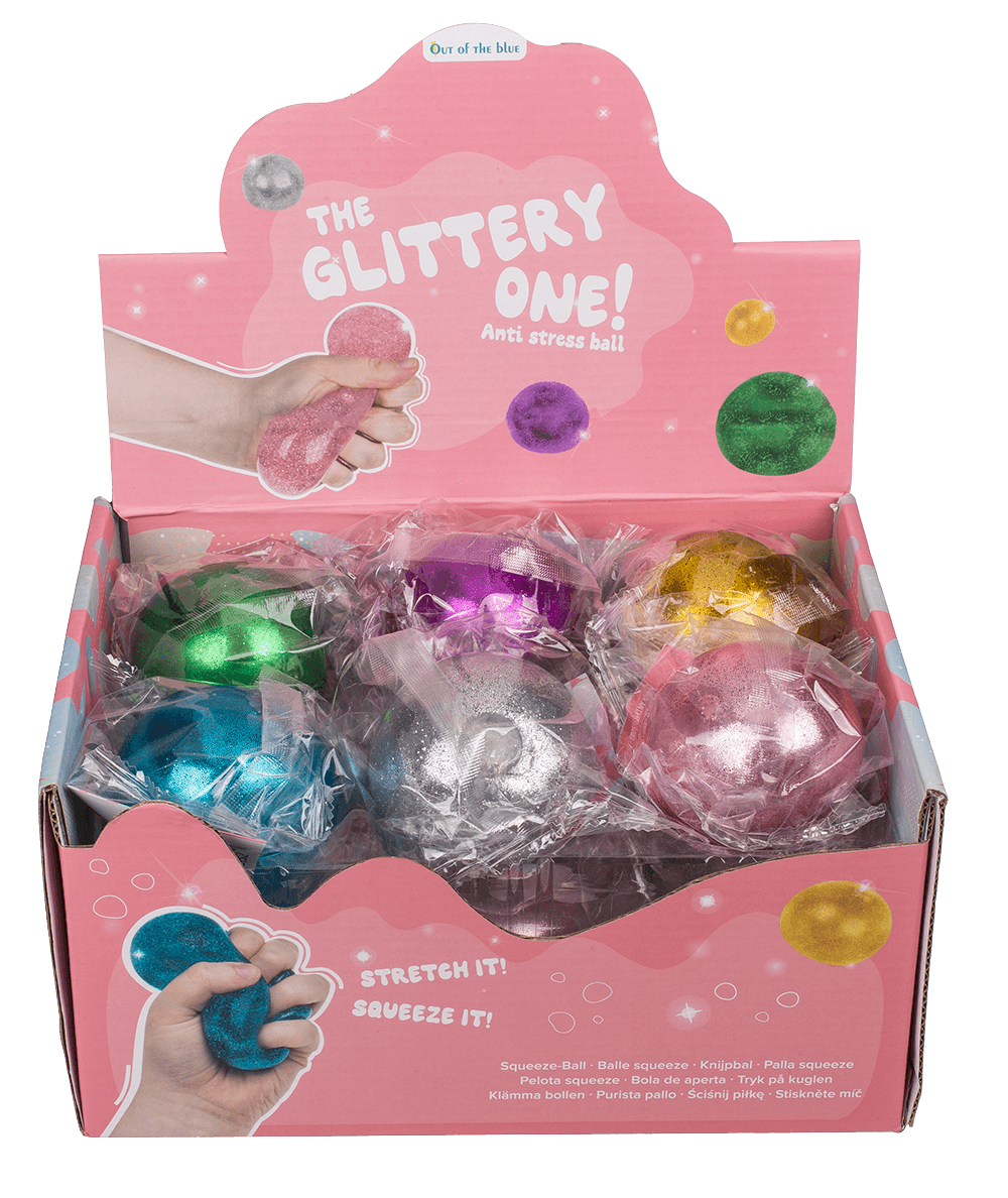 Squeeze glitter water ball,