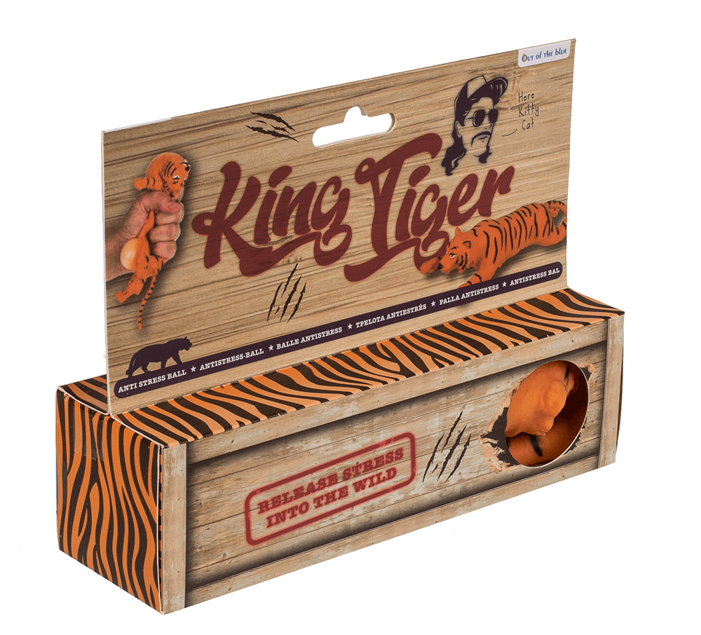 Anti stress ball, Tiger, ca. 4,5 x 19 cm,
