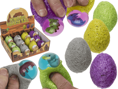 squeeze egg with dinosaur,