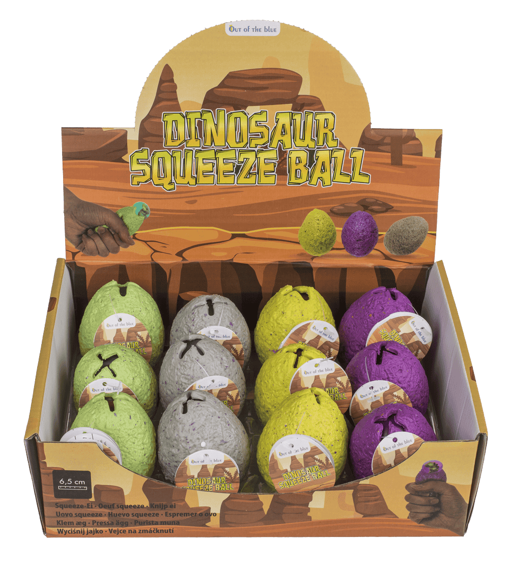 squeeze egg with dinosaur,
