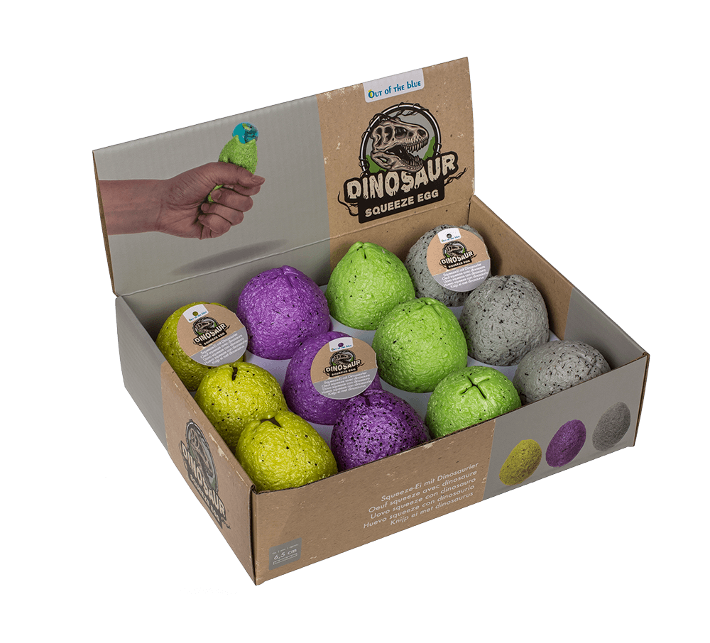 squeeze egg with dinosaur,