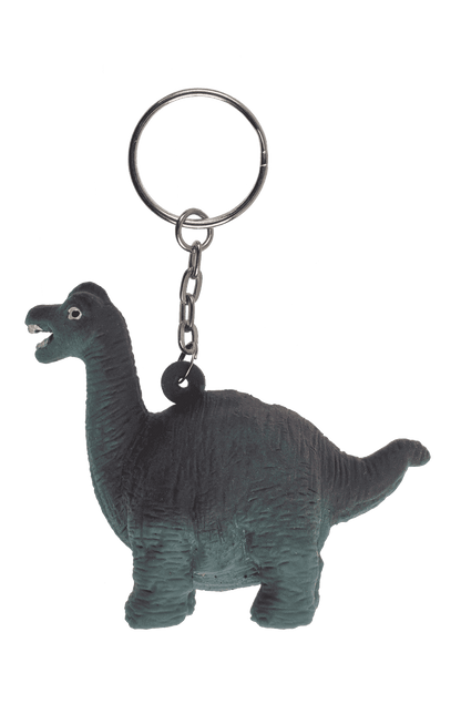 Metal keychain, Squeeze dinosaur,