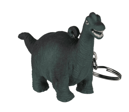 Metal keychain, Squeeze dinosaur,