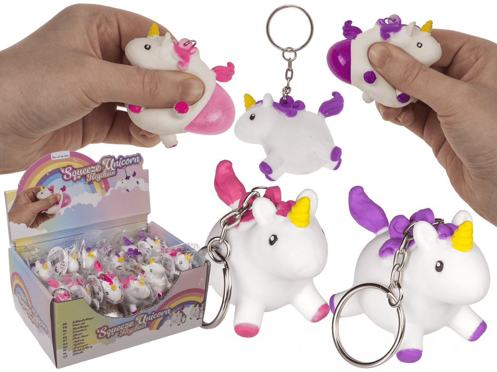 Metal key chain, Squeeze Unicorn II,