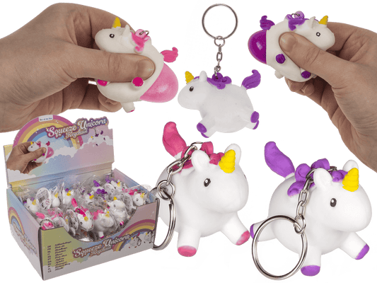 Metal key chain, Squeeze Unicorn II,