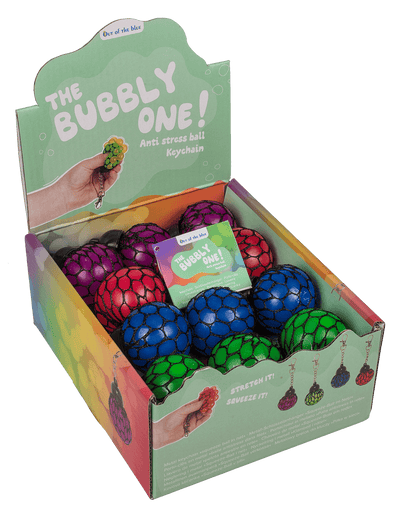 Metal keychain, Squeeze ball in net,