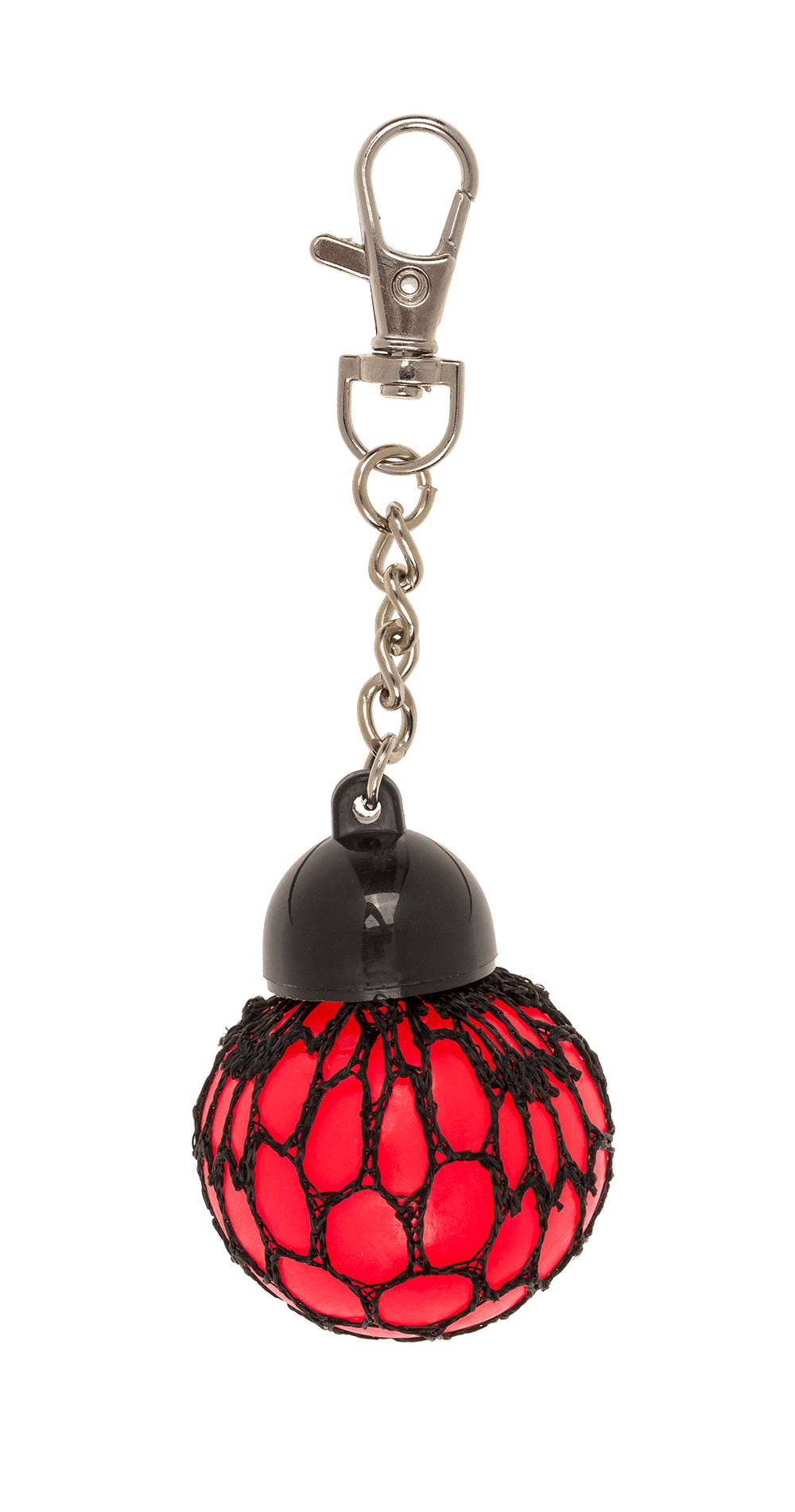 Metal keychain, Squeeze ball in net,
