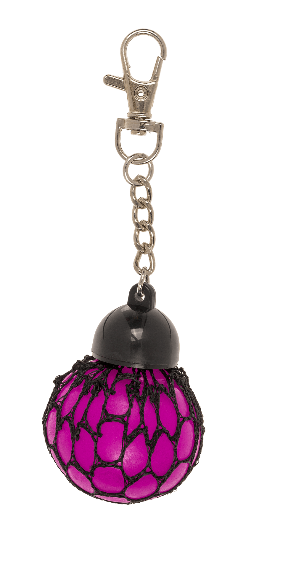 Metal keychain, Squeeze ball in net,