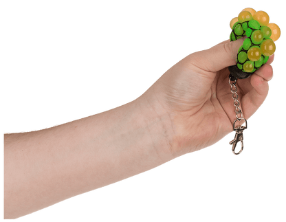 Metal keychain, Squeeze ball in net,