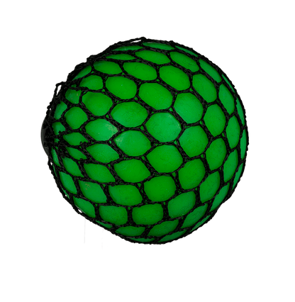 Squeeze ball in net,