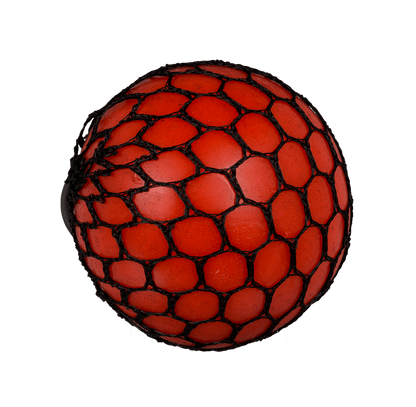 Squeeze ball in net,