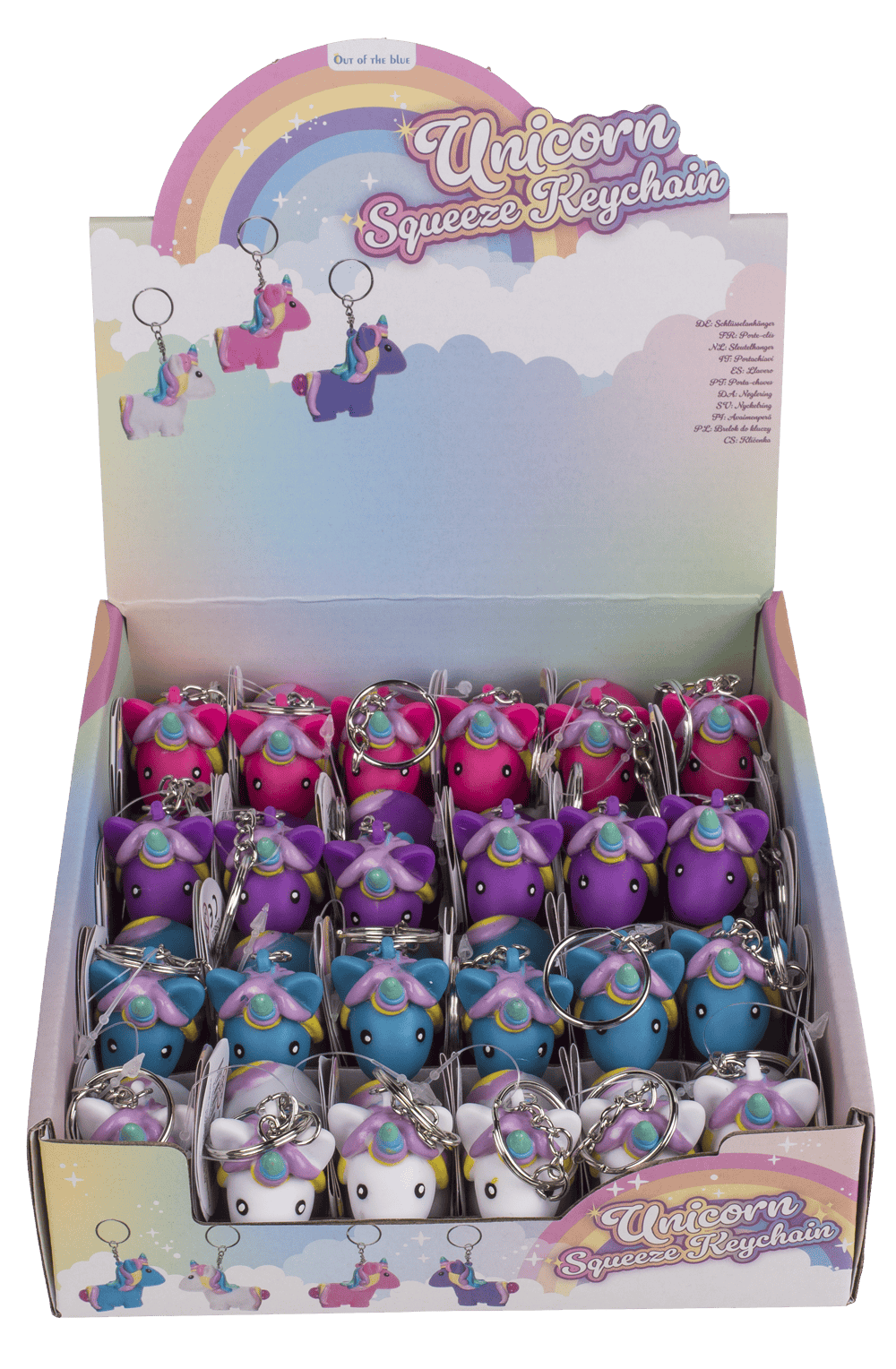 Metal key chain, Squeeze Unicorn I,