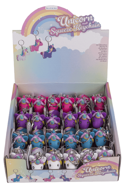 Metal key chain, Squeeze Unicorn I,