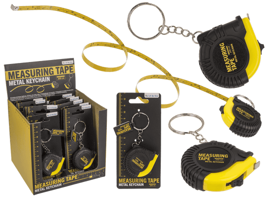 Metal keychain, Measuring Tape,