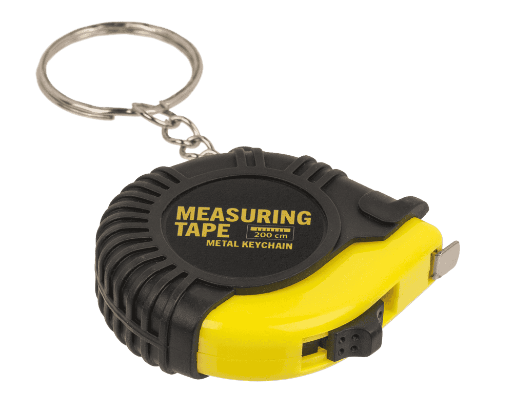 Metal keychain, Measuring Tape,