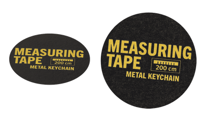 Metal keychain, Measuring Tape,