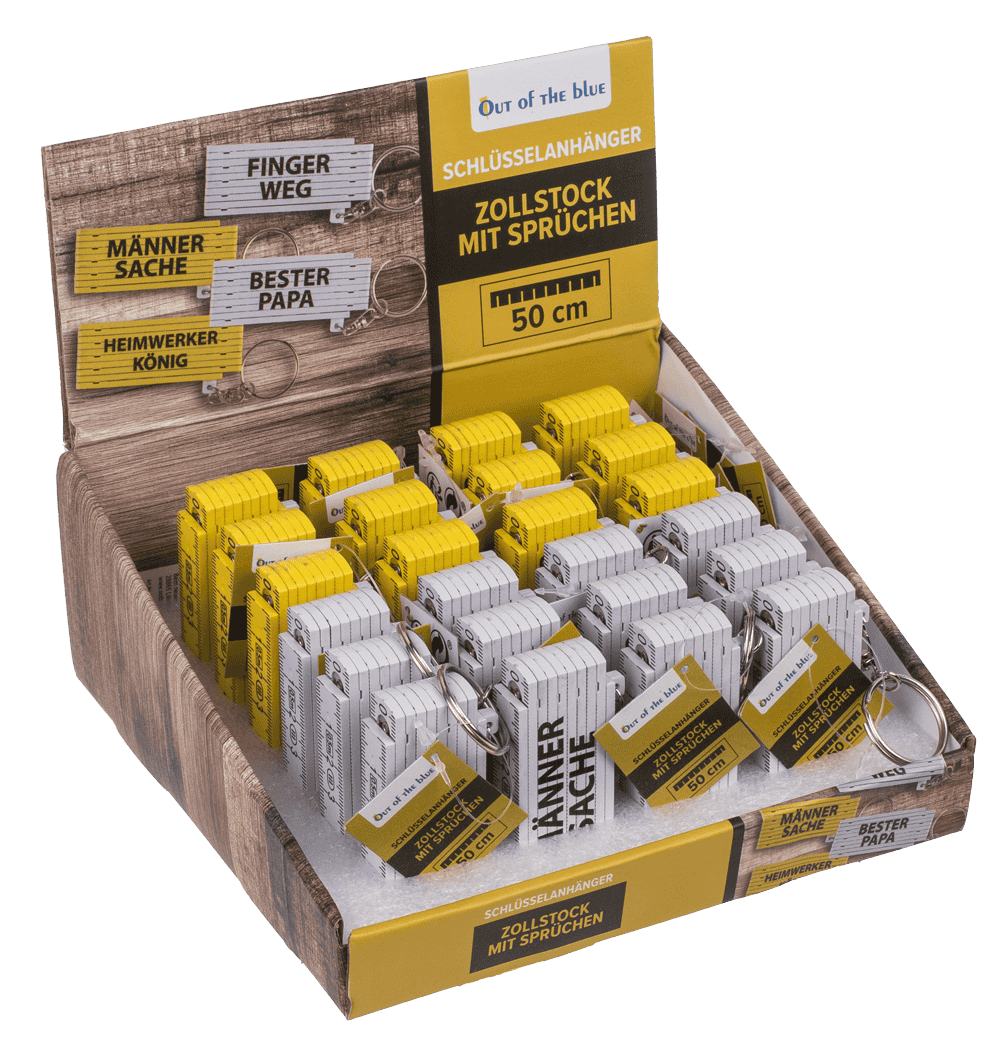 Keychain, Plastic Folding Ruler with wording,