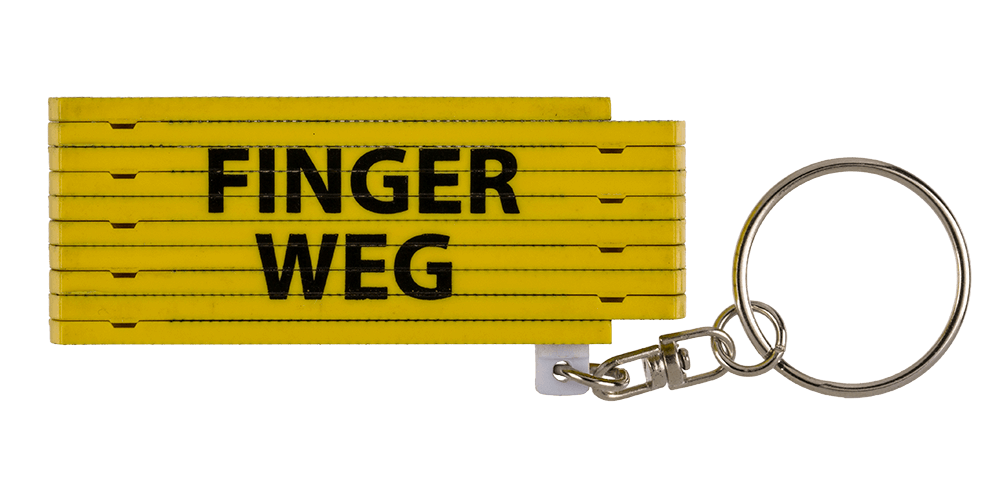 Keychain, Plastic Folding Ruler with wording,