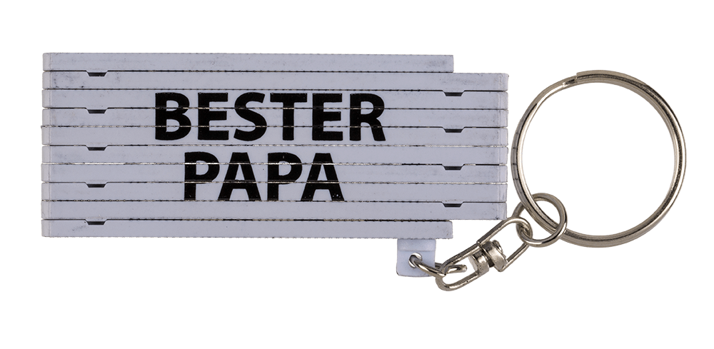 Keychain, Plastic Folding Ruler with wording,