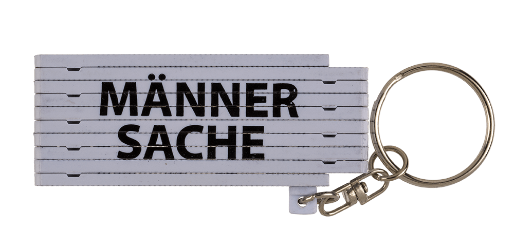 Keychain, Plastic Folding Ruler with wording,
