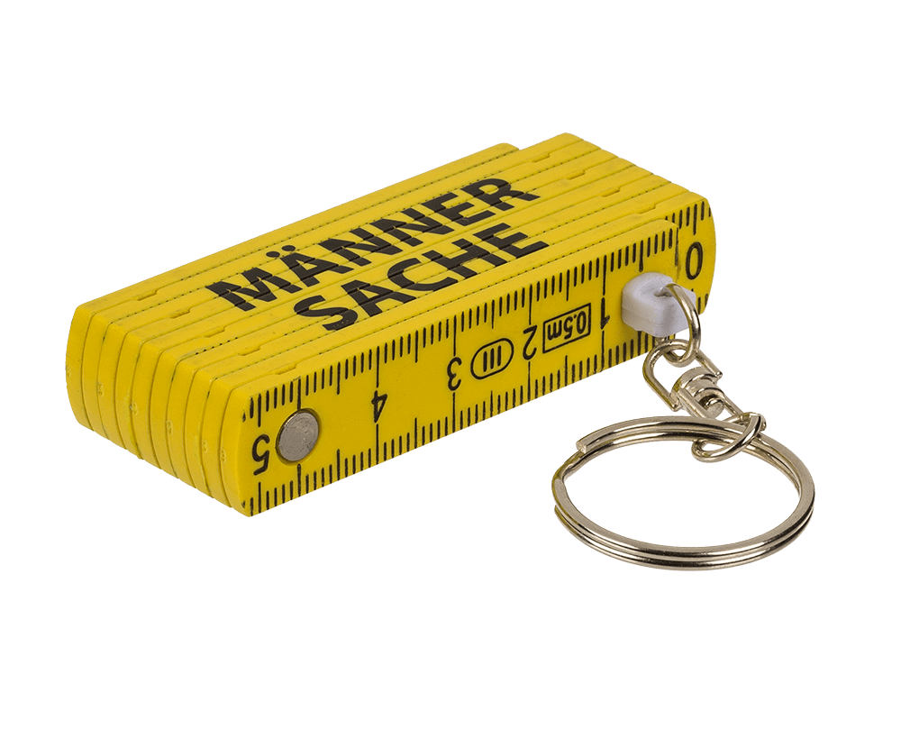 Keychain, Plastic Folding Ruler with wording,