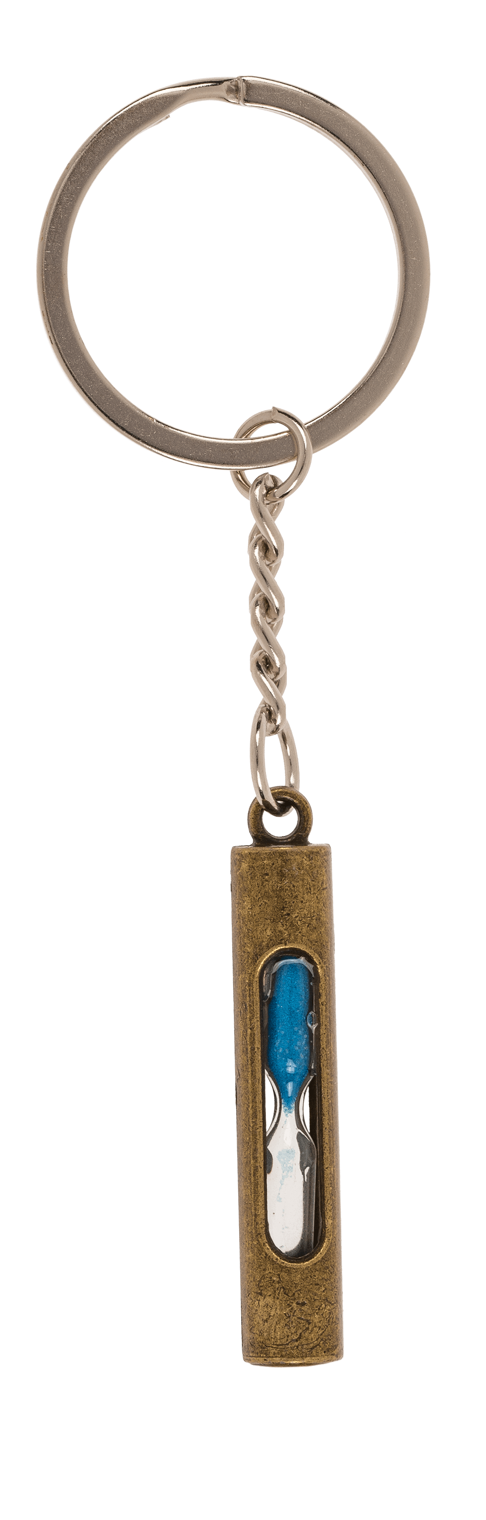 Metal keychain, Fidget Sandglass,