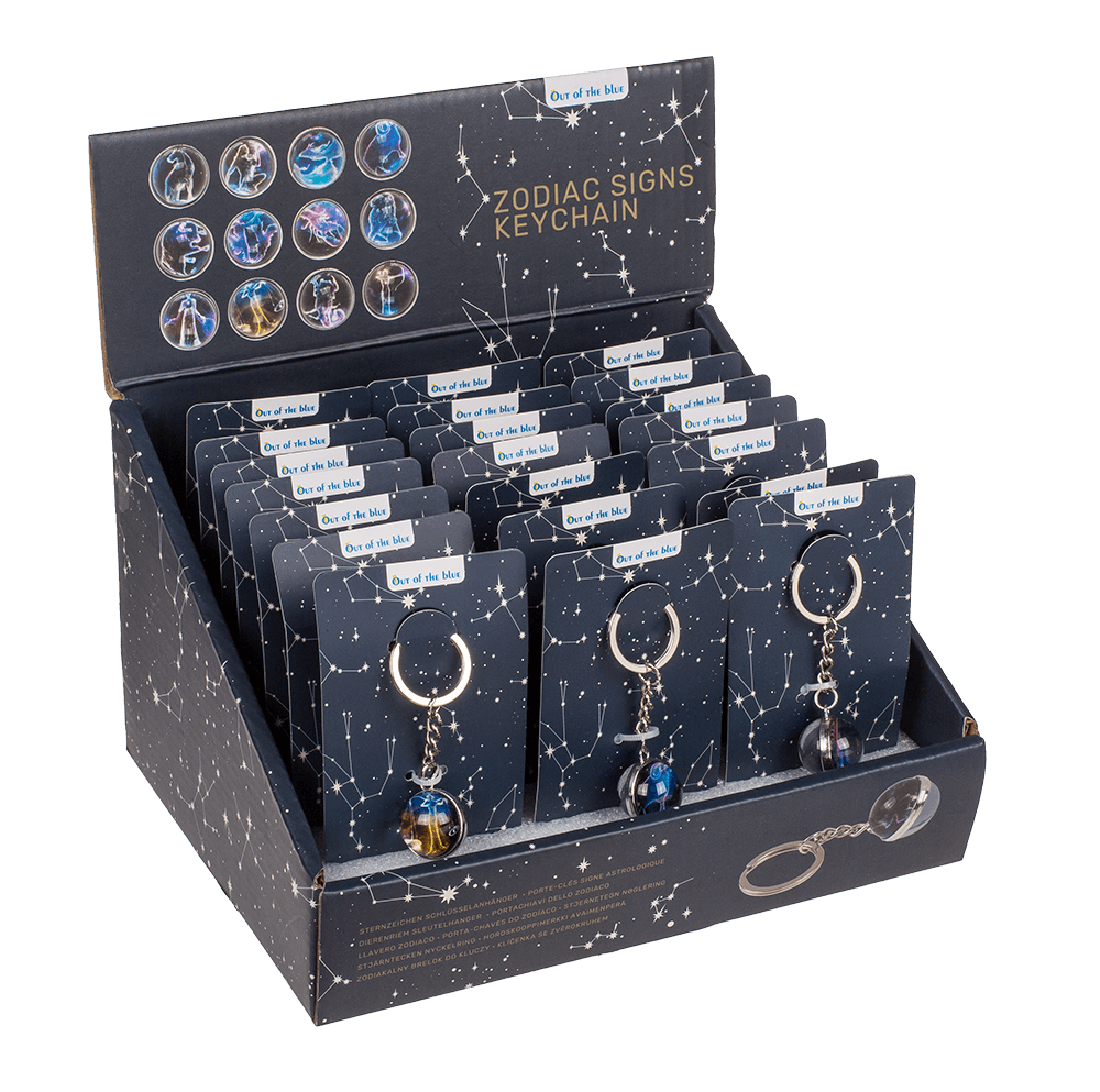 Metal keychain, Zodiac Signs,