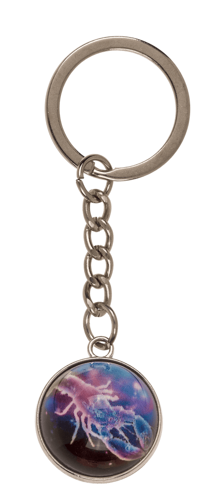 Metal keychain, Zodiac Signs,