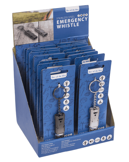 Metal keychain, Emergency Whistle,