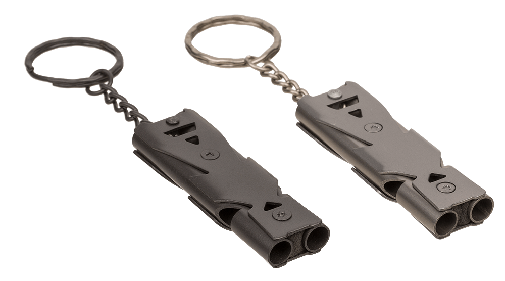 Metal keychain, Emergency Whistle,