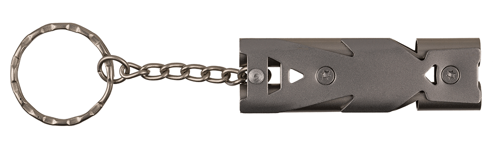 Metal keychain, Emergency Whistle,