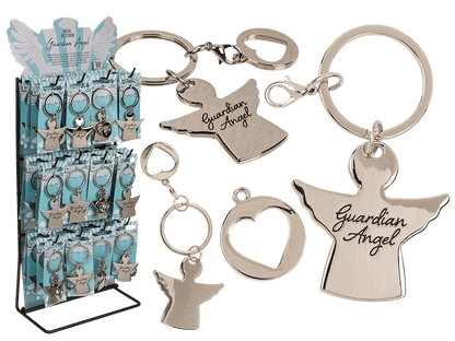 Metal key chain with trolley coin,