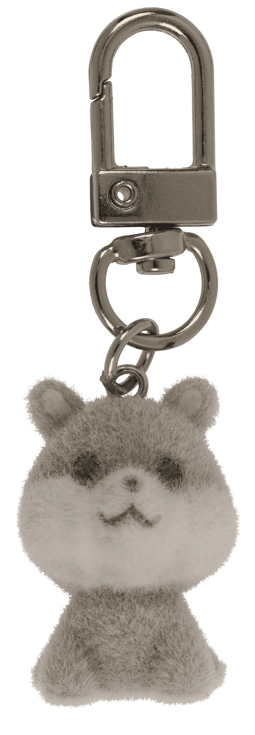 Keychain, flocked Dog, 3 cm,