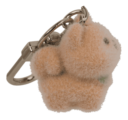 Keychain, flocked Dog, 3 cm,