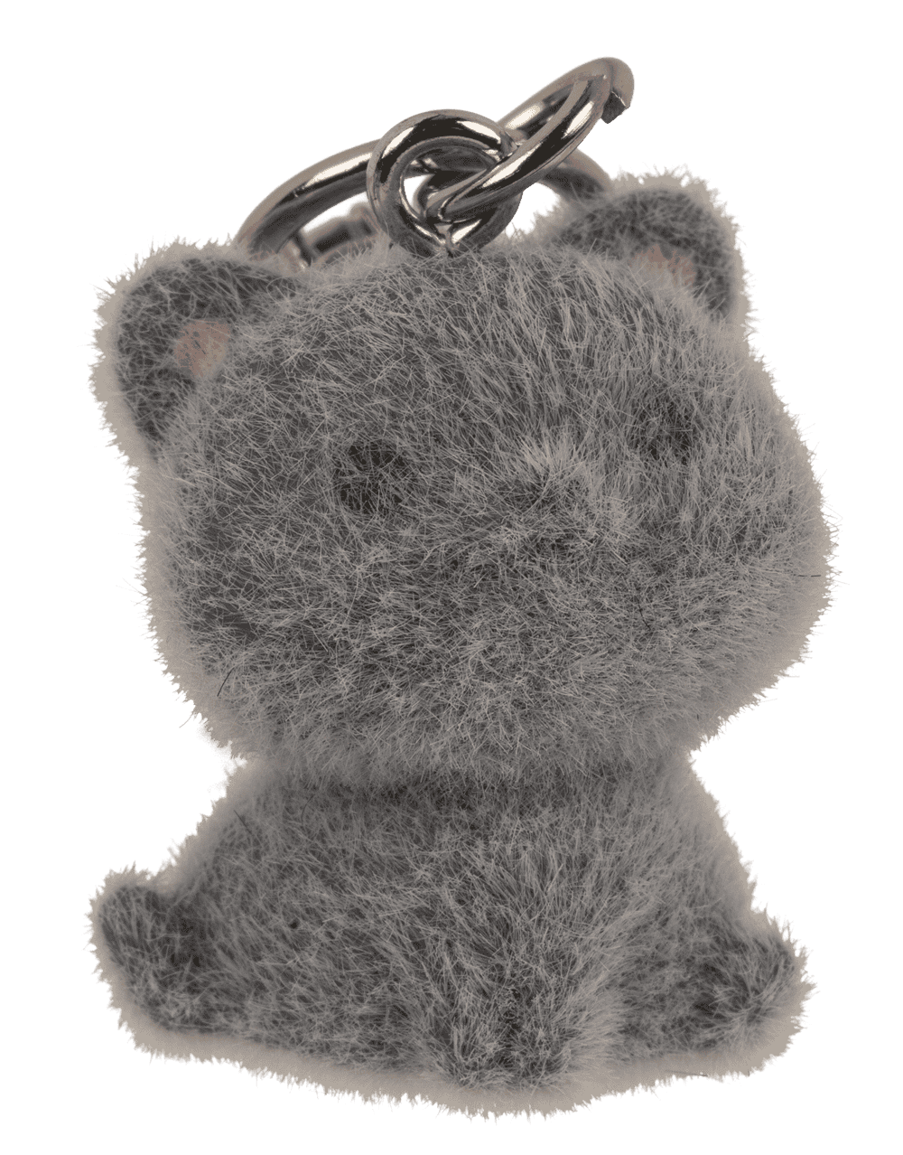 Keychain, flocked Cat, 3 cm,
