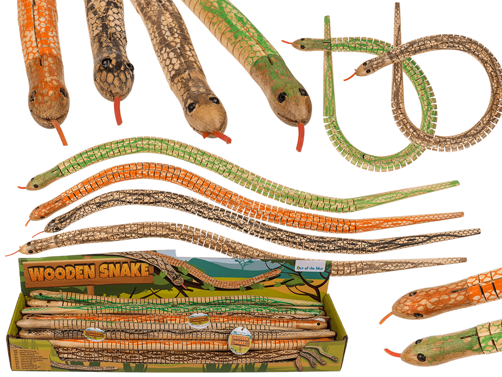 Wooden snake, ca. 50 cm