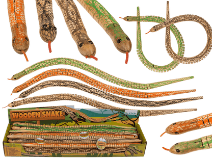 Wooden snake, ca. 50 cm