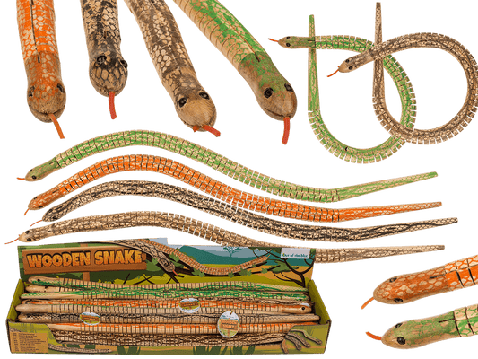 Wooden snake, ca. 50 cm