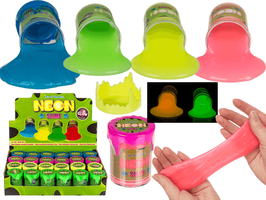 Neon Slime, glows in the dark,