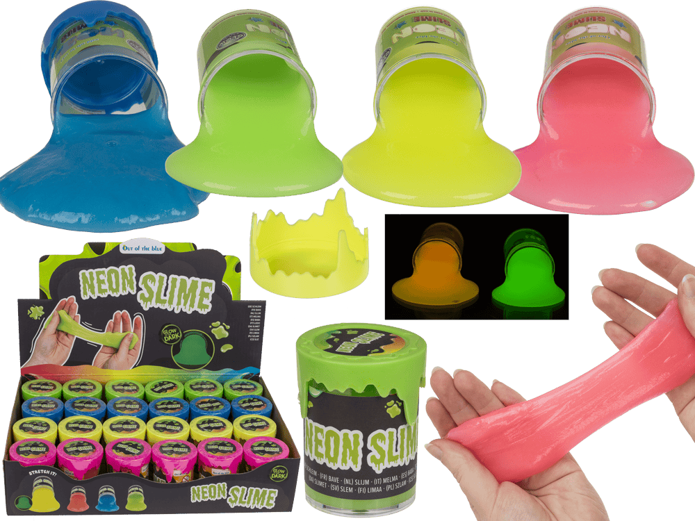 Neon Slime, glows in the dark,